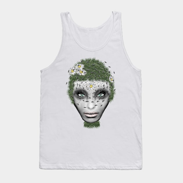 Face Nature Tank Top by msmart